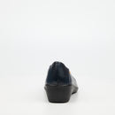 Butterfly Classics Cosetta 1 Faux Leather Low Wedge - Navy footwear Butterfly Classics