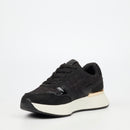 Urbanart Cosmos 1 Canvas / Faux Nubuck Sneaker - Black(ladies)