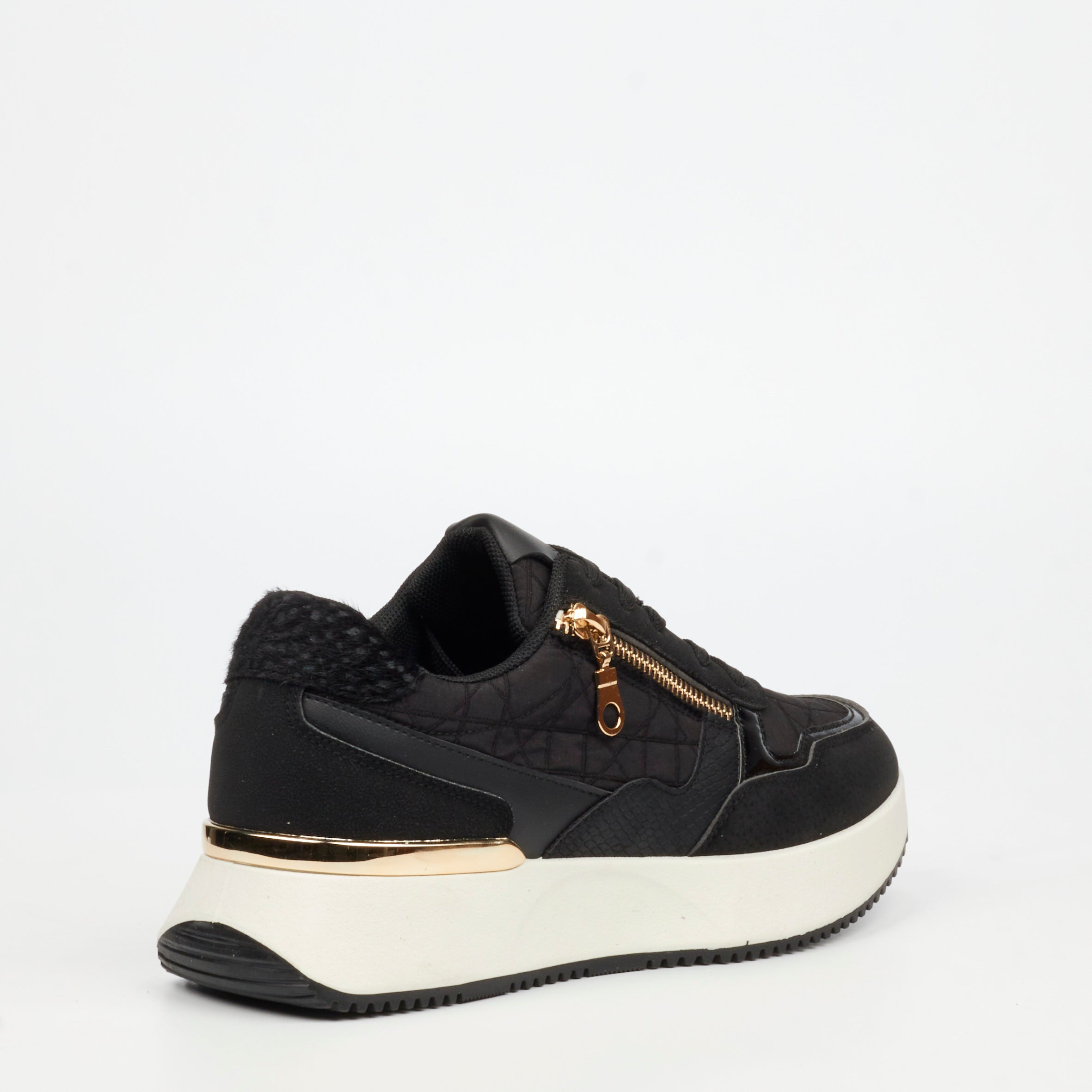 Urbanart Cosmos 1 Canvas / Faux Nubuck Sneaker - Black(ladies) footwear UBRT