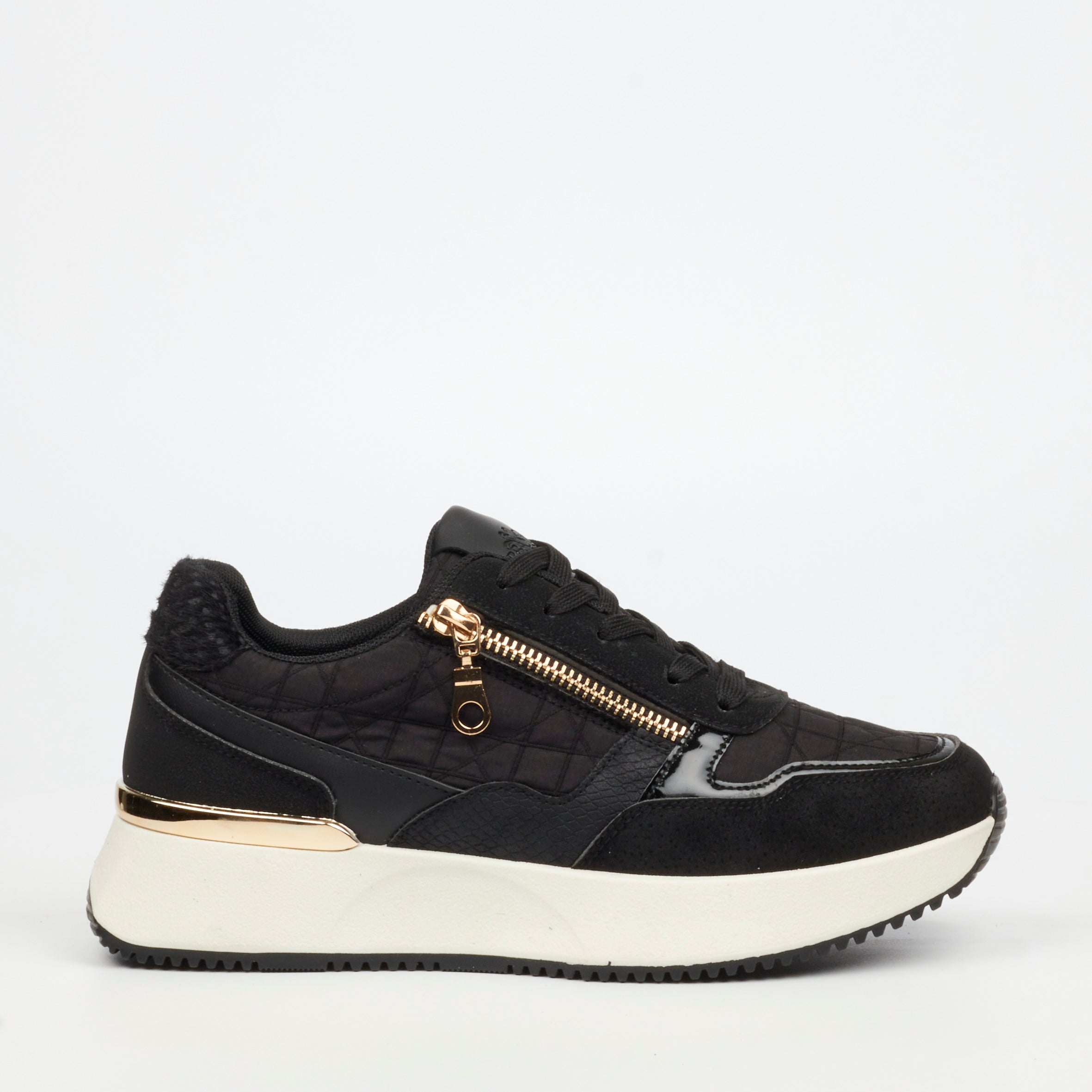 Urbanart Cosmos 1 Canvas / Faux Nubuck Sneaker - Black(ladies) footwear UBRT
