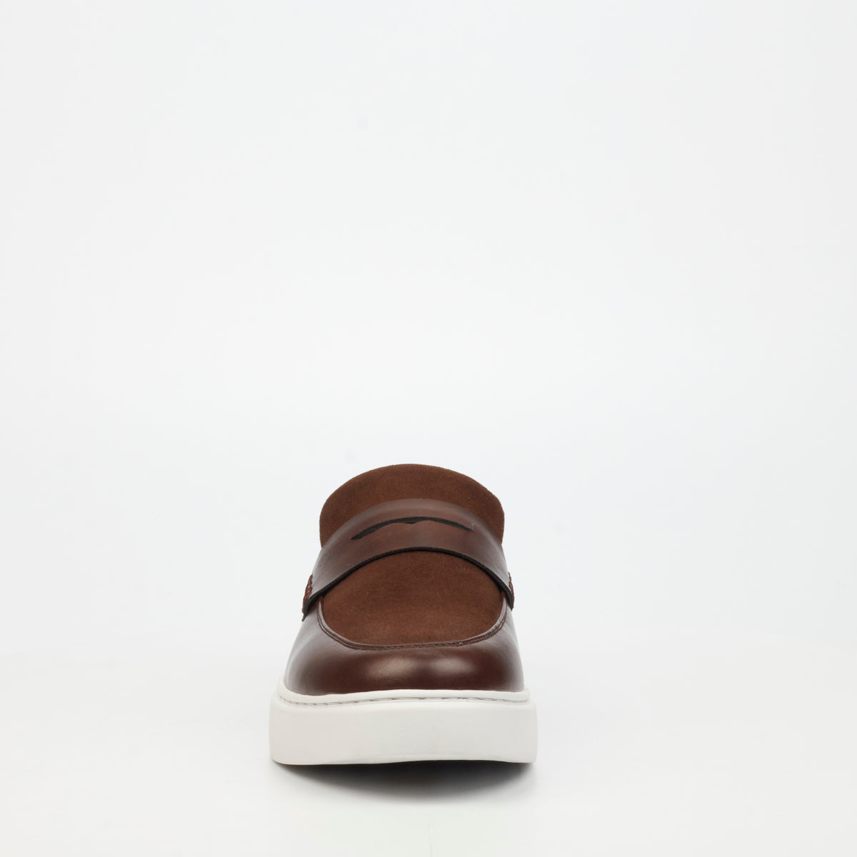 Mazerata Craig 1 Faux Wax / Faux Suede Sneaker - Chocolate