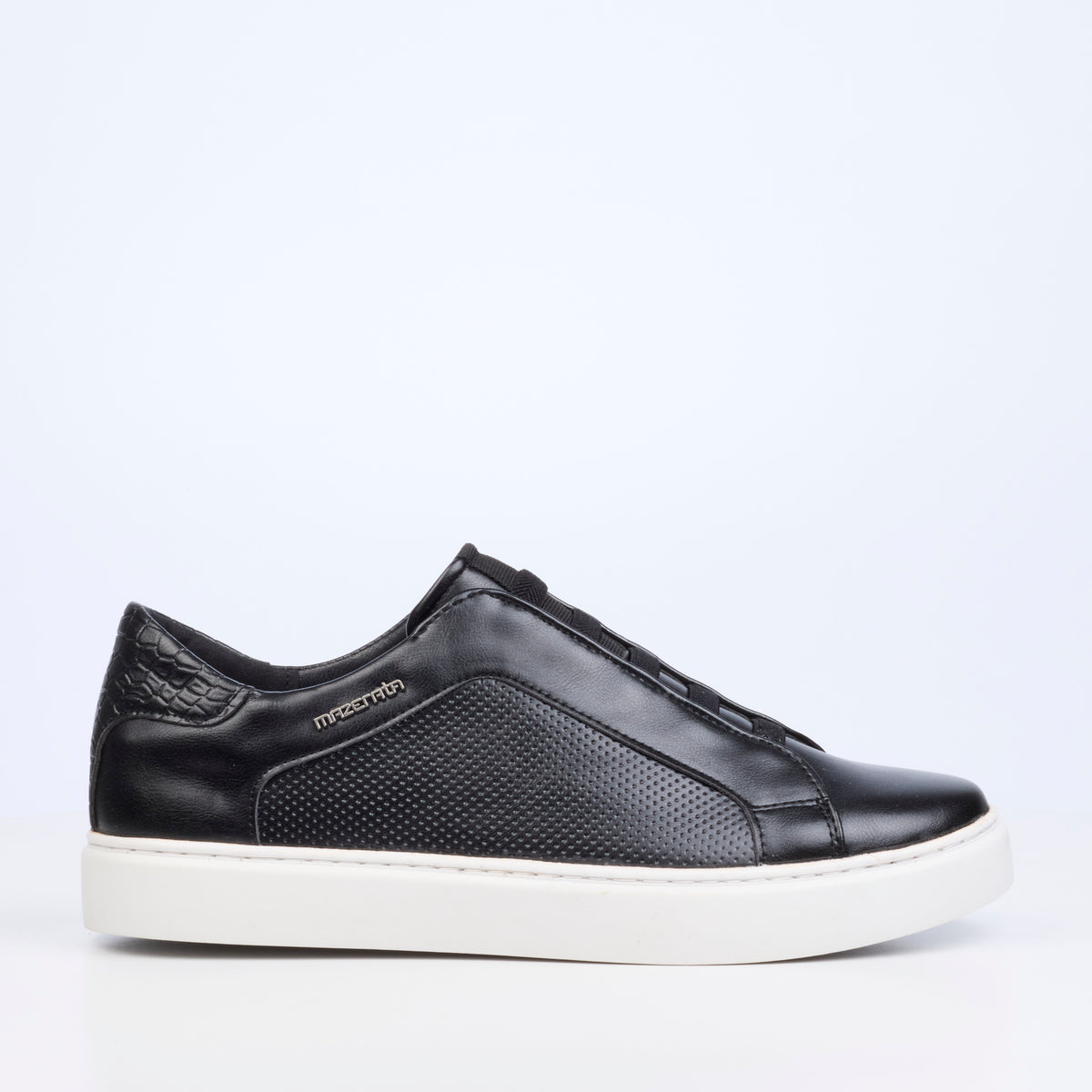 Mazerata Craig 3 Faux Wax Shoe - Black