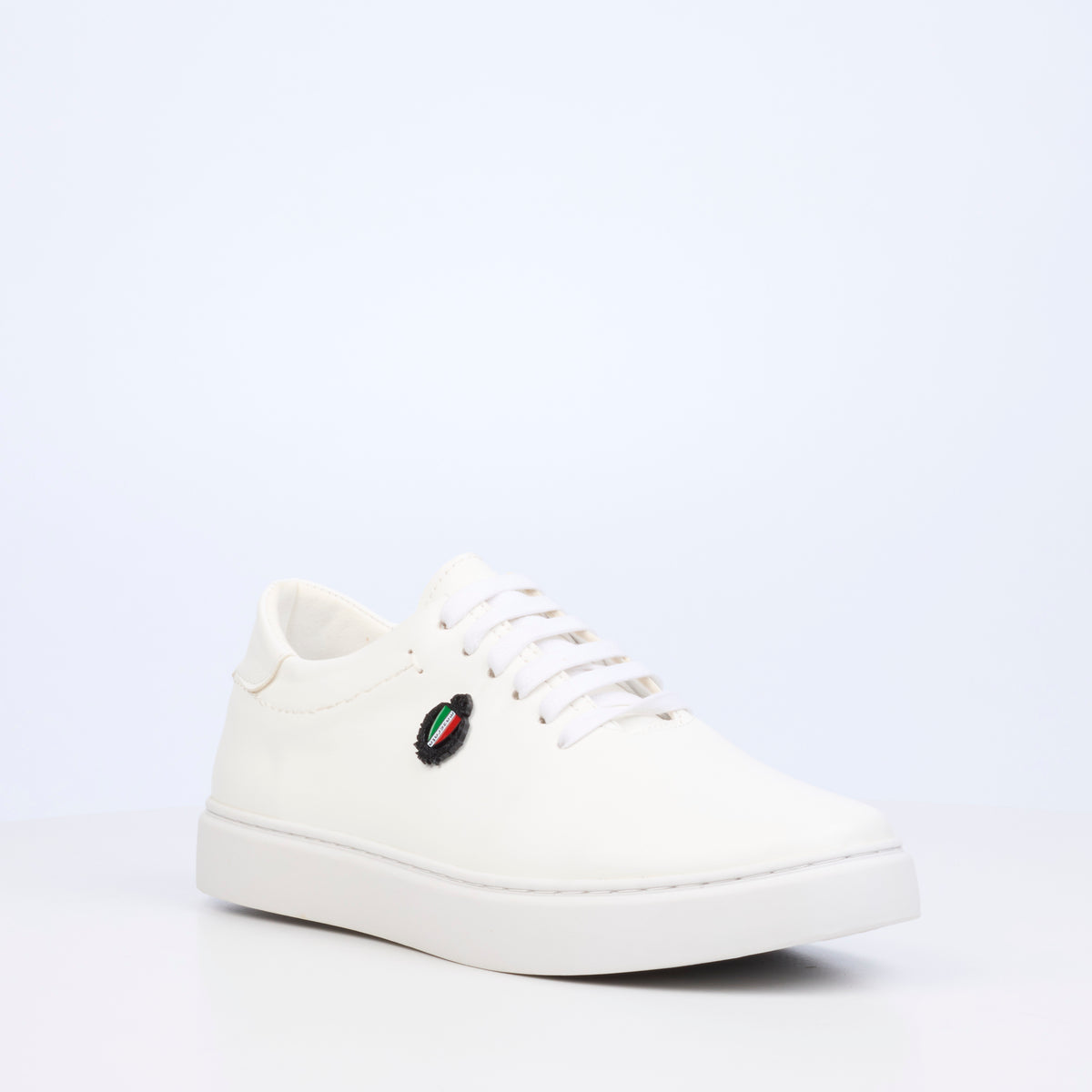 Mazerata Craig 4 Faux Wax Shoe - White footwear Mazerata