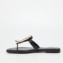 Miss Black Cream 3 Sandal - Black