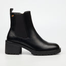 Miss Black Creek 1 Ankle Boots Faux Leather – Black