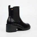 Miss Black Creek 1 Ankle Boots Faux Leather – Black