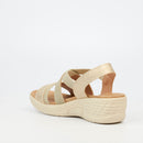 Butterfly Feet Crest 1 Wedge - Beige footwear Butterfly Feet