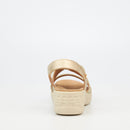 Butterfly Feet Crest 1 Wedge - Beige footwear Butterfly Feet