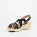 Butterfly Feet Crest 1 Wedge - Black footwear Butterfly Feet