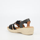 Butterfly Feet Crest 1 Wedge - Black footwear Butterfly Feet