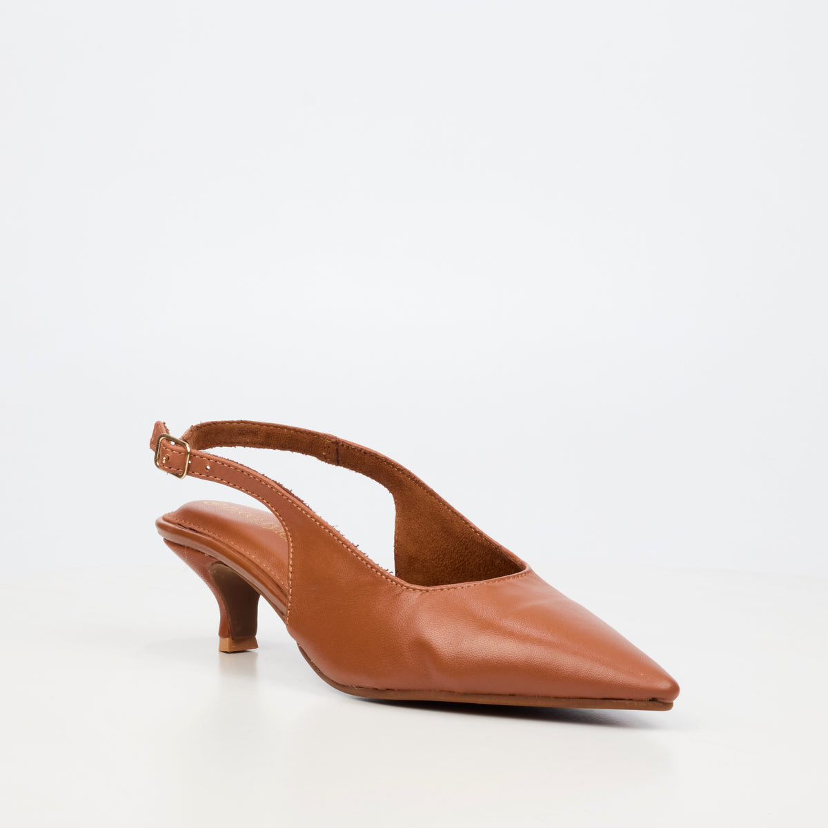 Nicci Tyler Cristina 1 Low Heel - Tan footwear Nicci Tyler