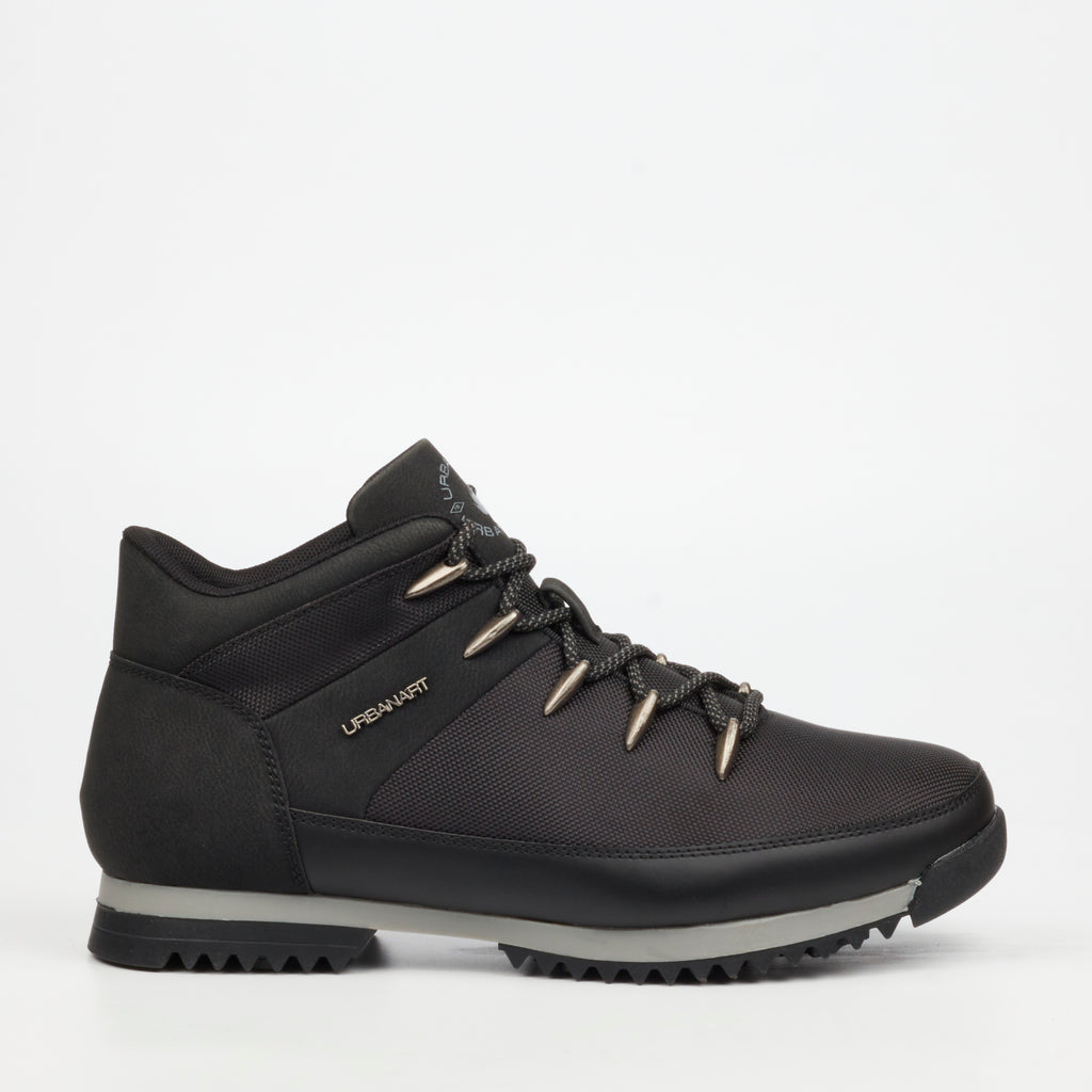 Urbanart Crocco 32 Nylon / Faux Nubuck Ankle Boots - Black footwear Urbanart