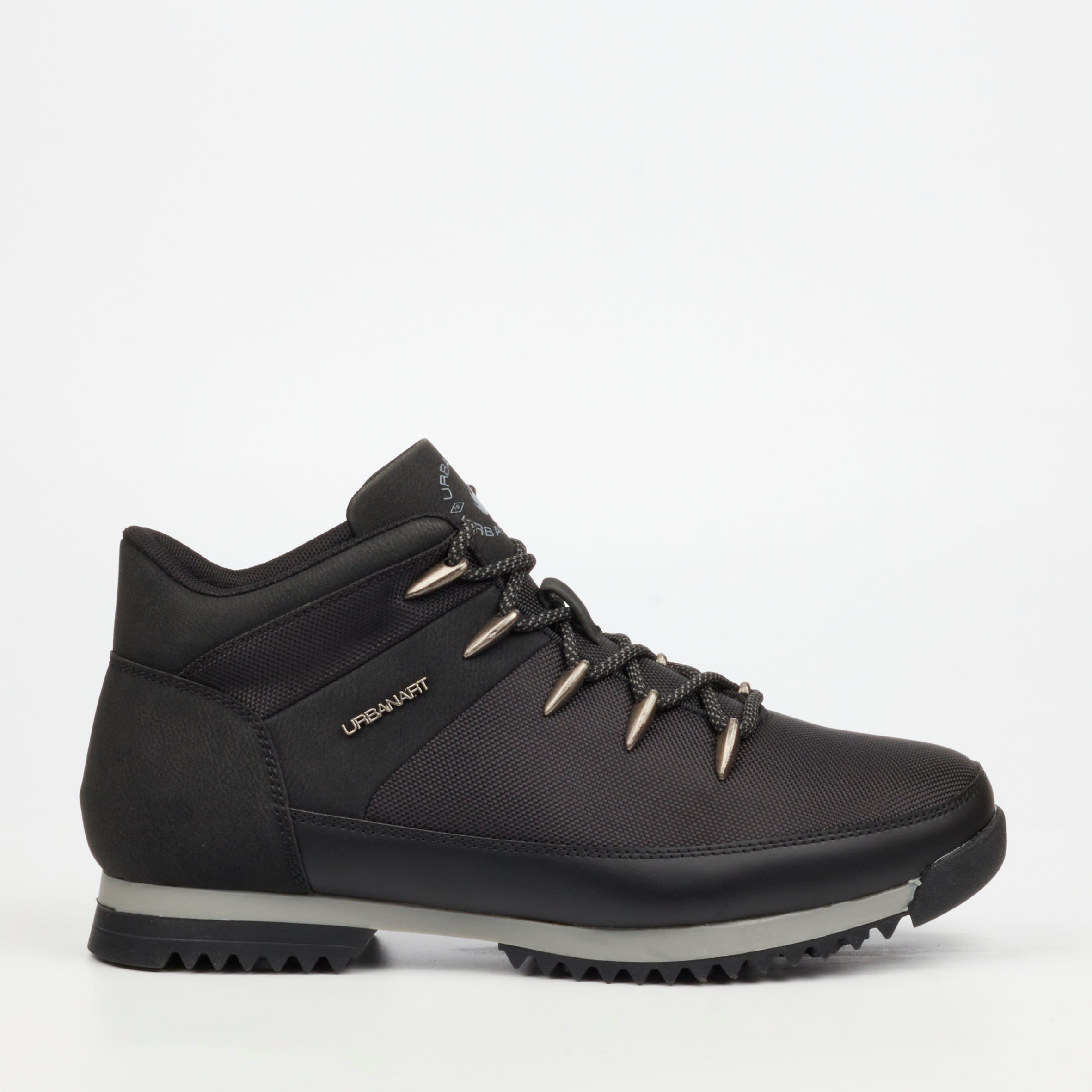 Urbanart Crocco 32 Nylon / Faux Nubuck Ankle Boots - Black footwear Urbanart