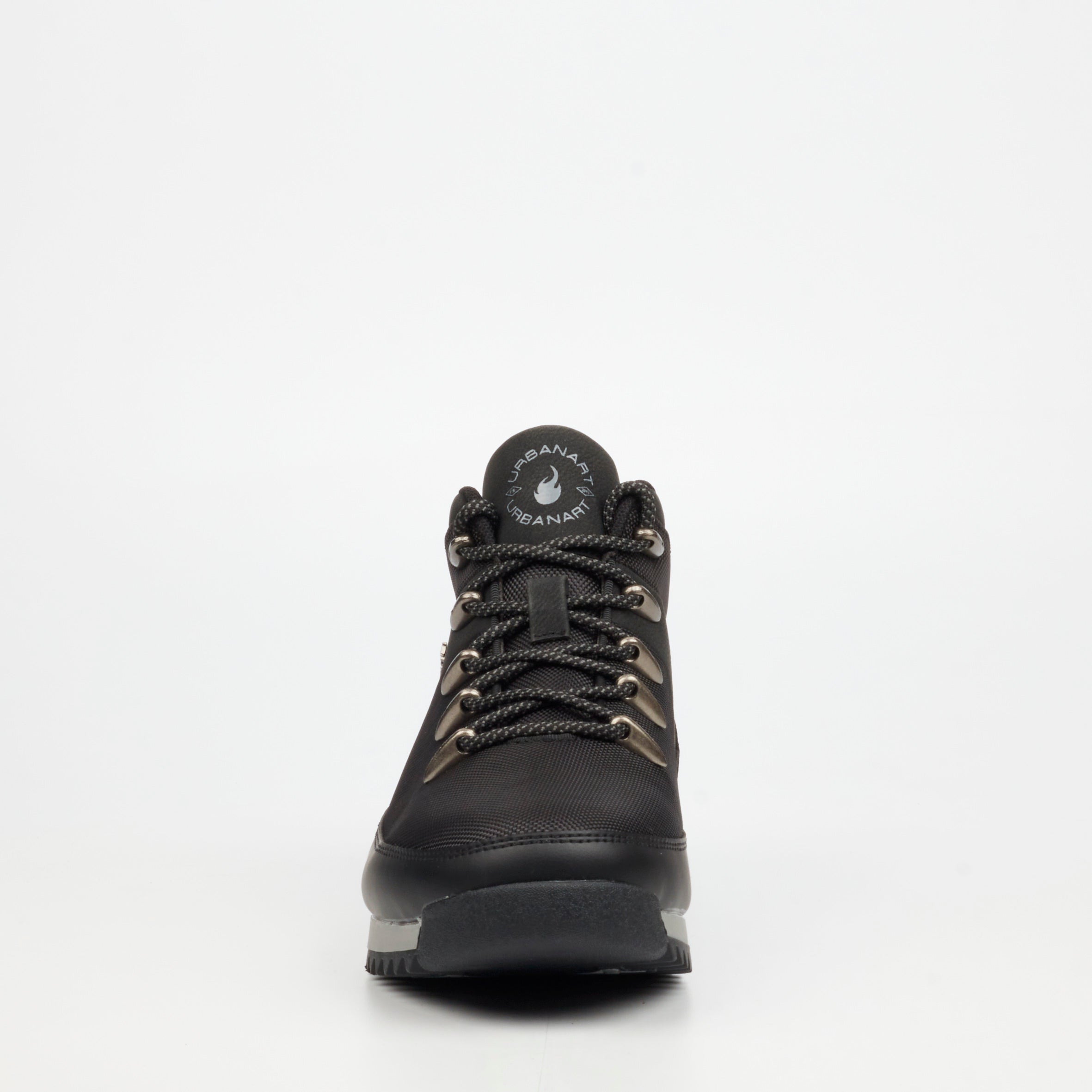 Urbanart Crocco 32 Nylon / Faux Nubuck Ankle Boots - Black footwear Urbanart
