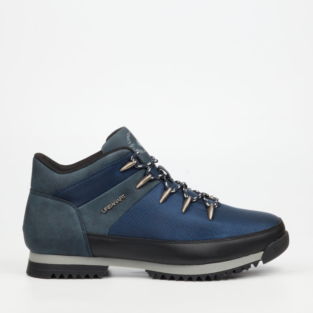 Urbanart Crocco 32 Nylon / Faux Nubuck Ankle Boots - Navy footwear Urbanart