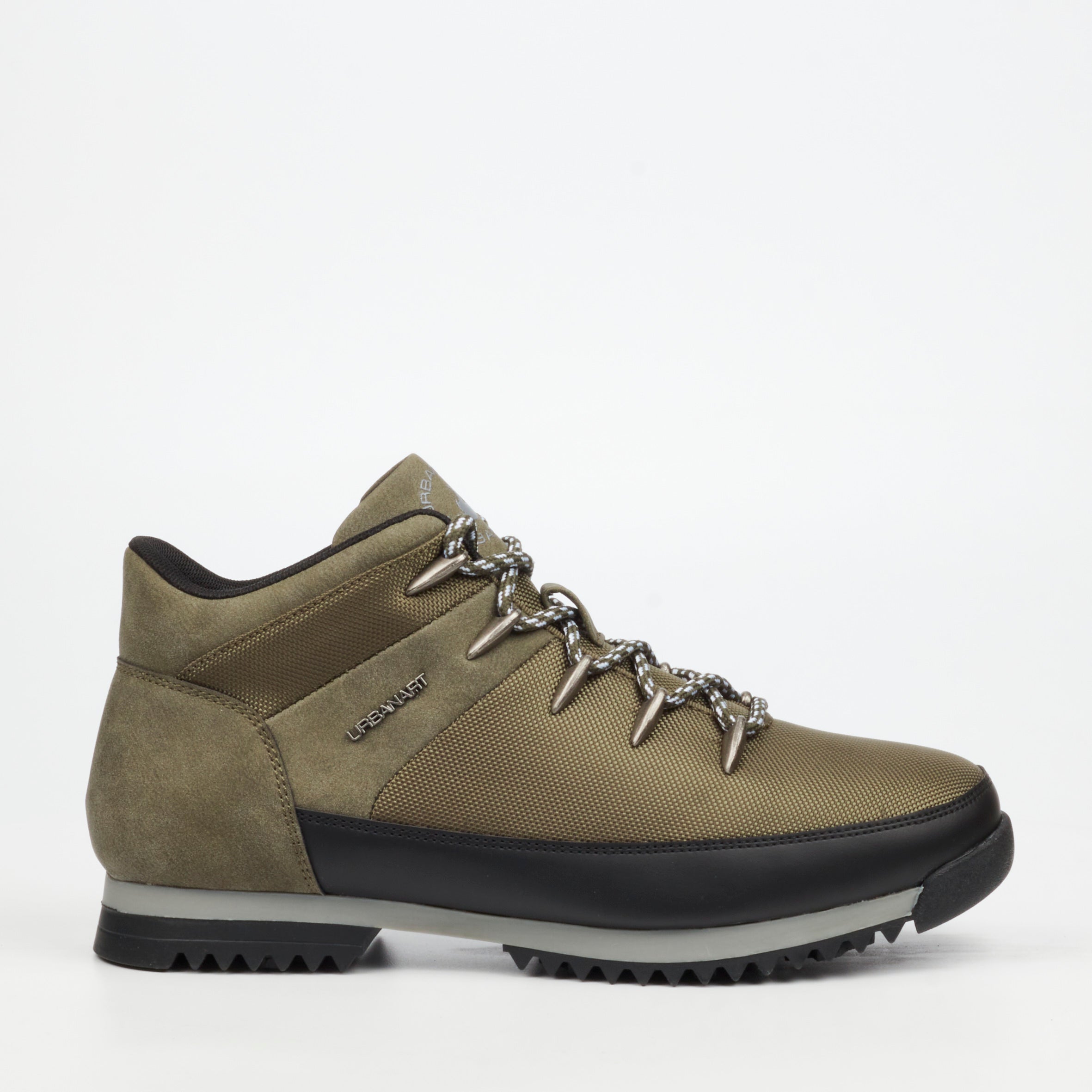 Urbanart Crocco 32 Nylon / Faux Nubuck Ankle Boots - Olive footwear Urbanart