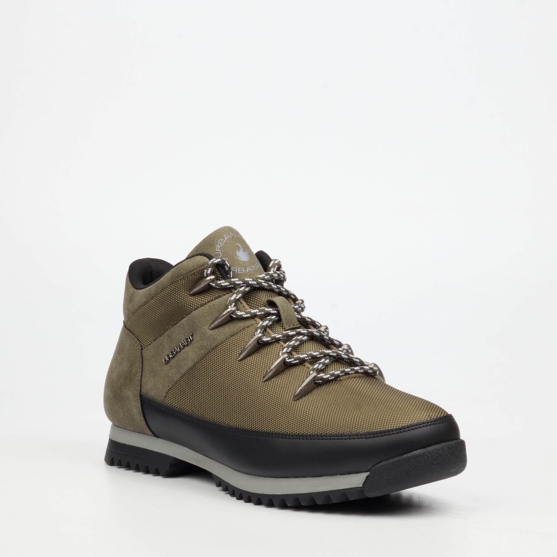 Urbanart Crocco 32 Nylon / Faux Nubuck Ankle Boots - Olive footwear Urbanart