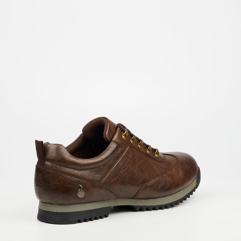 Urbanart Crocco 7 Faux Wax Sneaker - Chocolate footwear Urbanart   