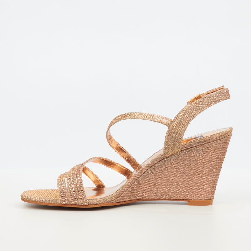 Butterfly Feet Crysta 2 Wedge - Rose Gold footwear Butterfly Feet   