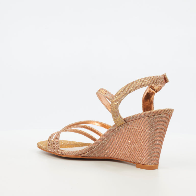 Butterfly Feet Crysta 2 Wedge - Rose Gold footwear Butterfly Feet   