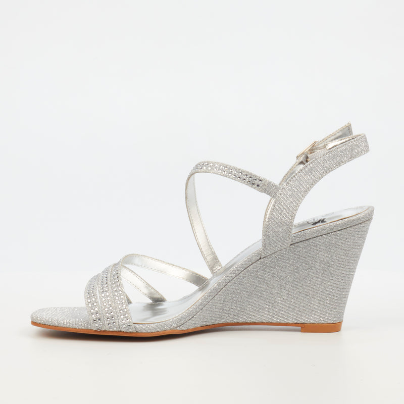 Butterfly Feet Crysta 2 Wedge - Silver footwear Butterfly Feet   