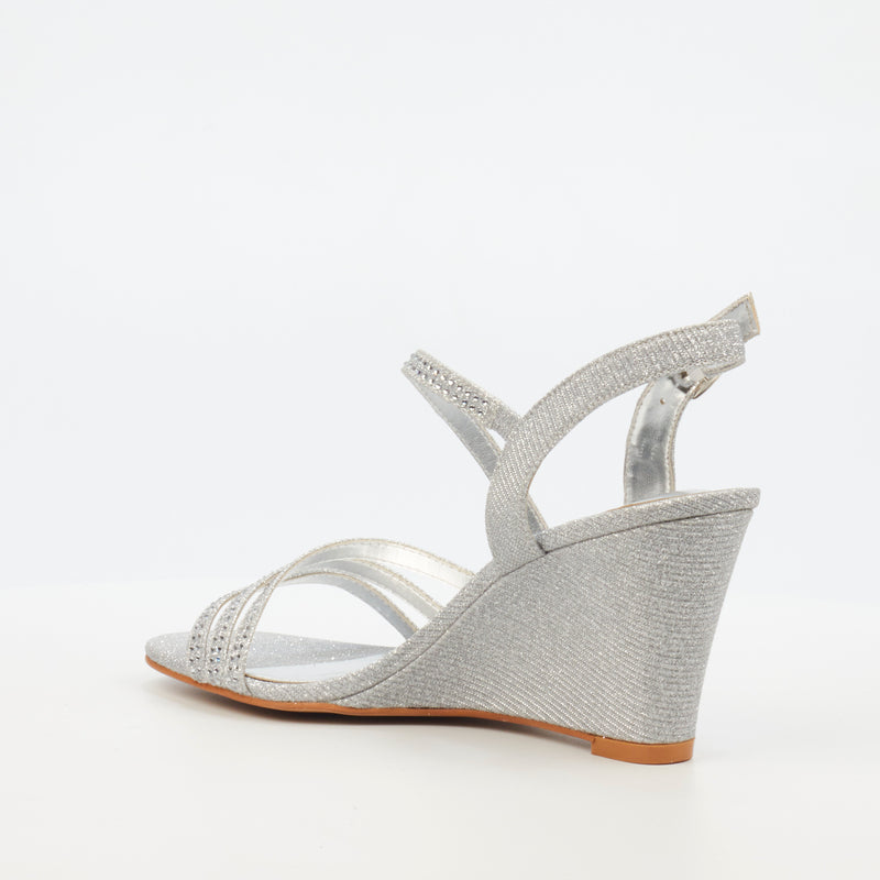 Butterfly Feet Crysta 2 Wedge - Silver footwear Butterfly Feet   