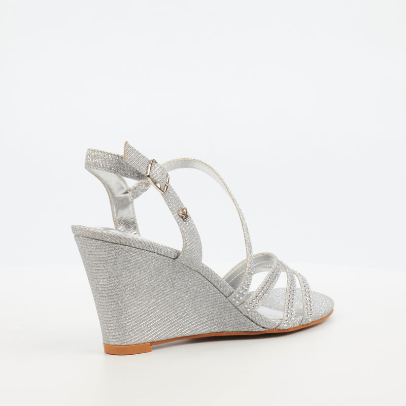 Butterfly Feet Crysta 2 Wedge - Silver footwear Butterfly Feet   