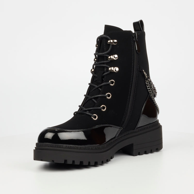 Miss Black Cure 1 Ankle Boot - Black footwear Miss Black   