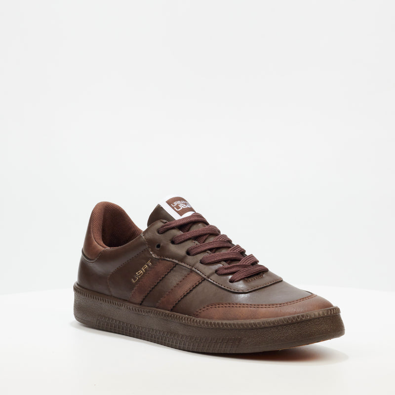 Urbanart Cypriano 1 Faux Nubuck Sneaker - Chocolate footwear UBRT   