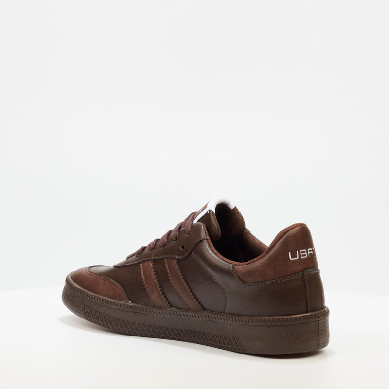 Urbanart Cypriano 1 Faux Nubuck Sneaker - Chocolate footwear UBRT   