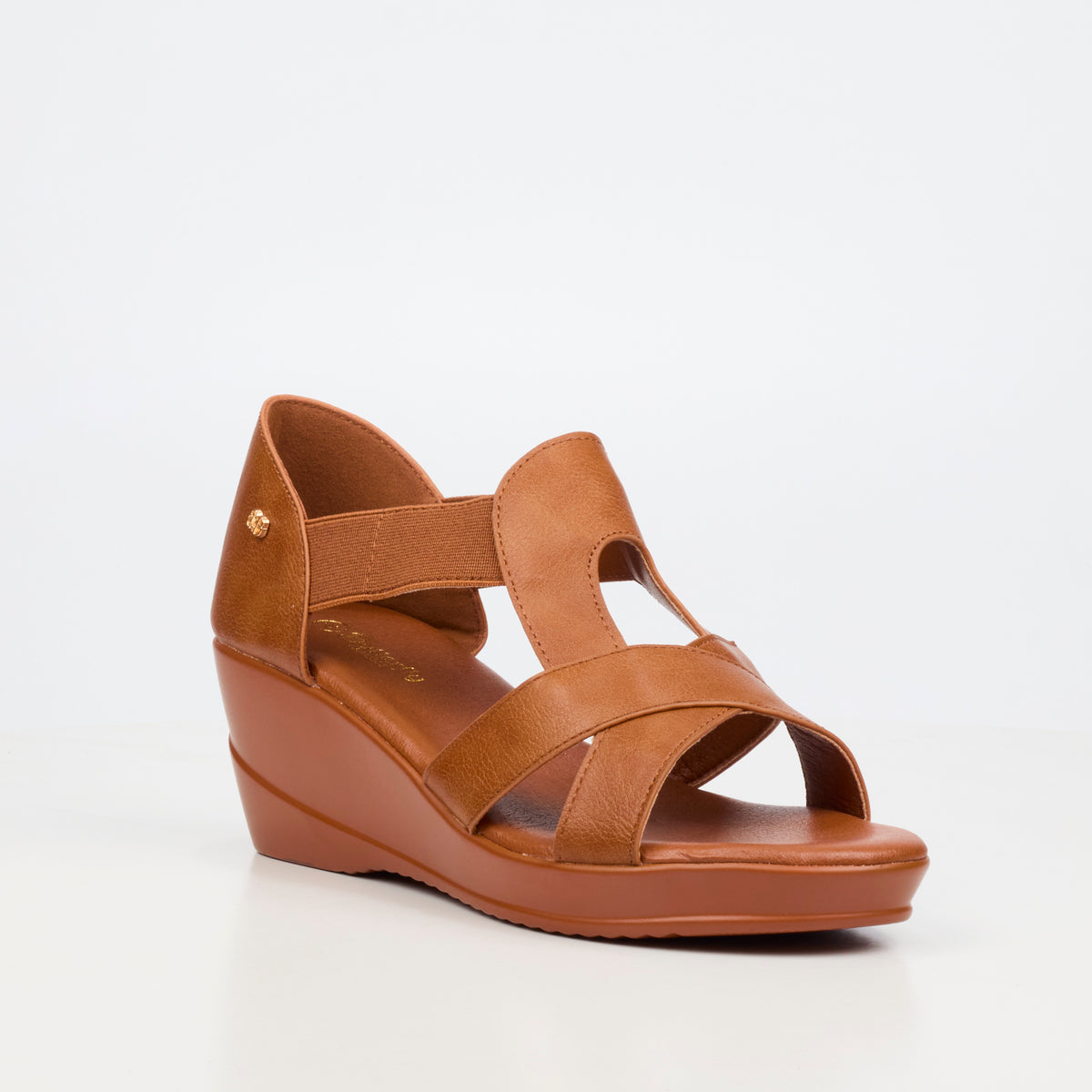 Butterfly Classics Danica 2 Low Wedge - Tan