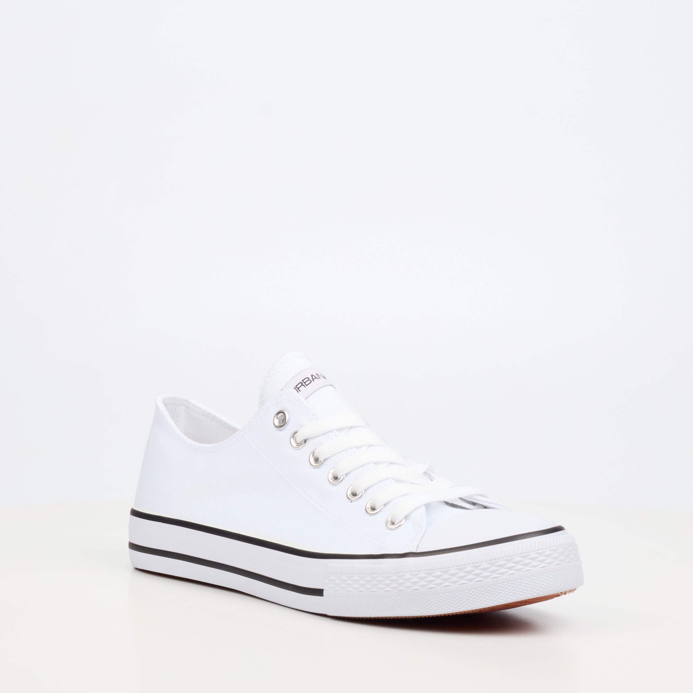 Urbanart Dare 6 Canvas Sneaker - White(ladies) footwear UBRT