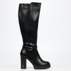 Miss Black Darling 11 High Boot - Black footwear Miss Black