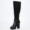 Miss Black Darling 11 High Boot - Black footwear Miss Black
