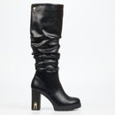 Miss Black Darling 12 High Boot - Black footwear Miss Black