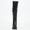 Miss Black Darling 12 High Boot - Black footwear Miss Black