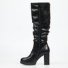Miss Black Darling 12 High Boot - Black footwear Miss Black