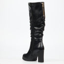 Miss Black Darling 12 High Boot - Black footwear Miss Black
