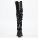 Miss Black Darling 12 High Boot - Black footwear Miss Black