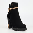 Miss Black Darling 1 Ankle Boot - Black footwear Miss Black