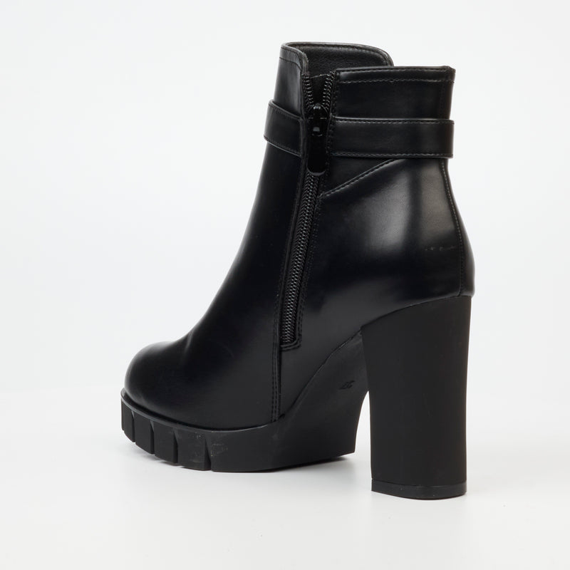 Miss Black Darling 3 Ankle Boot - Black footwear Miss Black