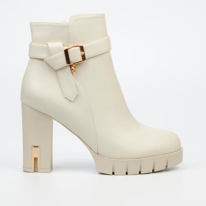 Miss Black Darling 3 Ankle Boot - Bone footwear Miss Black