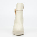 Miss Black Darling 3 Ankle Boot - Bone footwear Miss Black