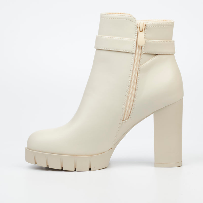 Miss Black Darling 3 Ankle Boot - Bone footwear Miss Black