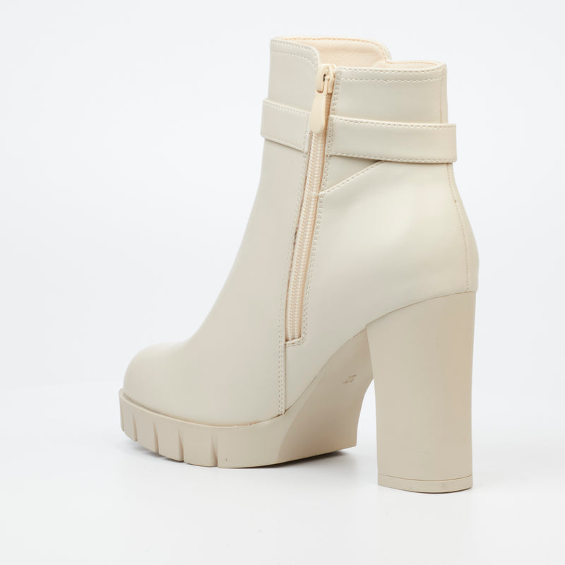 Miss Black Darling 3 Ankle Boot - Bone footwear Miss Black