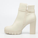 Miss Black Darling 3 Ankle Boot - Bone footwear Miss Black
