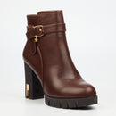Miss Black Darling 3 Ankle Boot - Chocolate footwear Miss Black