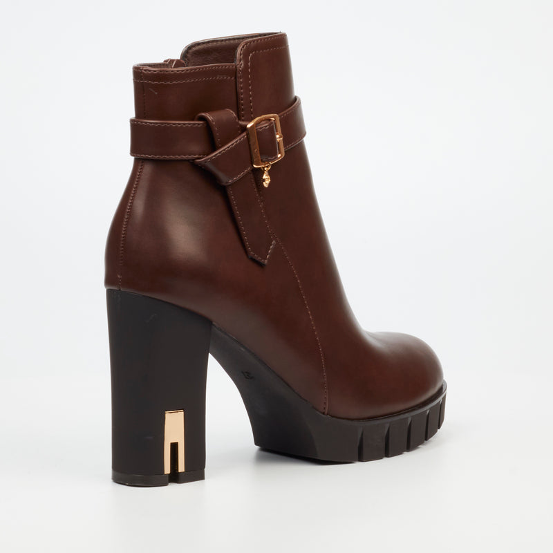 Miss Black Darling 3 Ankle Boot - Chocolate footwear Miss Black