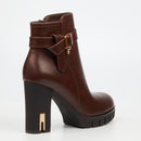 Miss Black Darling 3 Ankle Boot - Chocolate footwear Miss Black