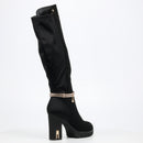 MIss Black Darling 6 High Boot - Black